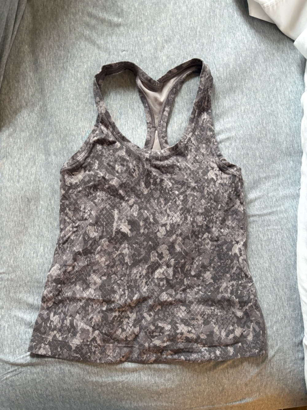 lululemon snake print tank racer length